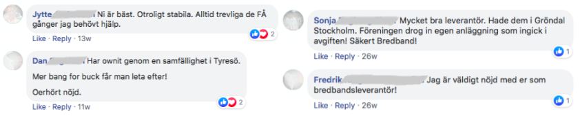 Bästa bredbandet fiber 2016